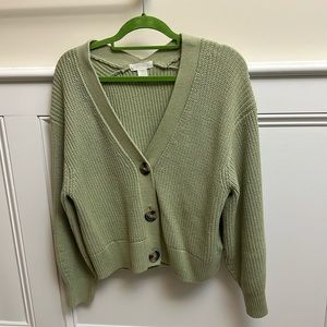 Green H&M Cardigan size S